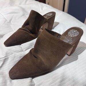 Vince Camuto ‘Carlie’ Tan Suede Mules - 9.5